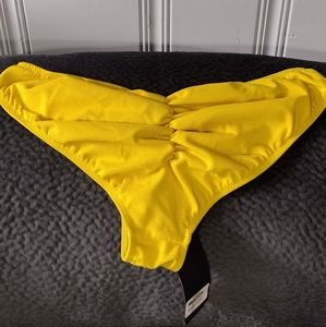Victoria's Secret Bright yellow scrunch butt bikini bottoms large